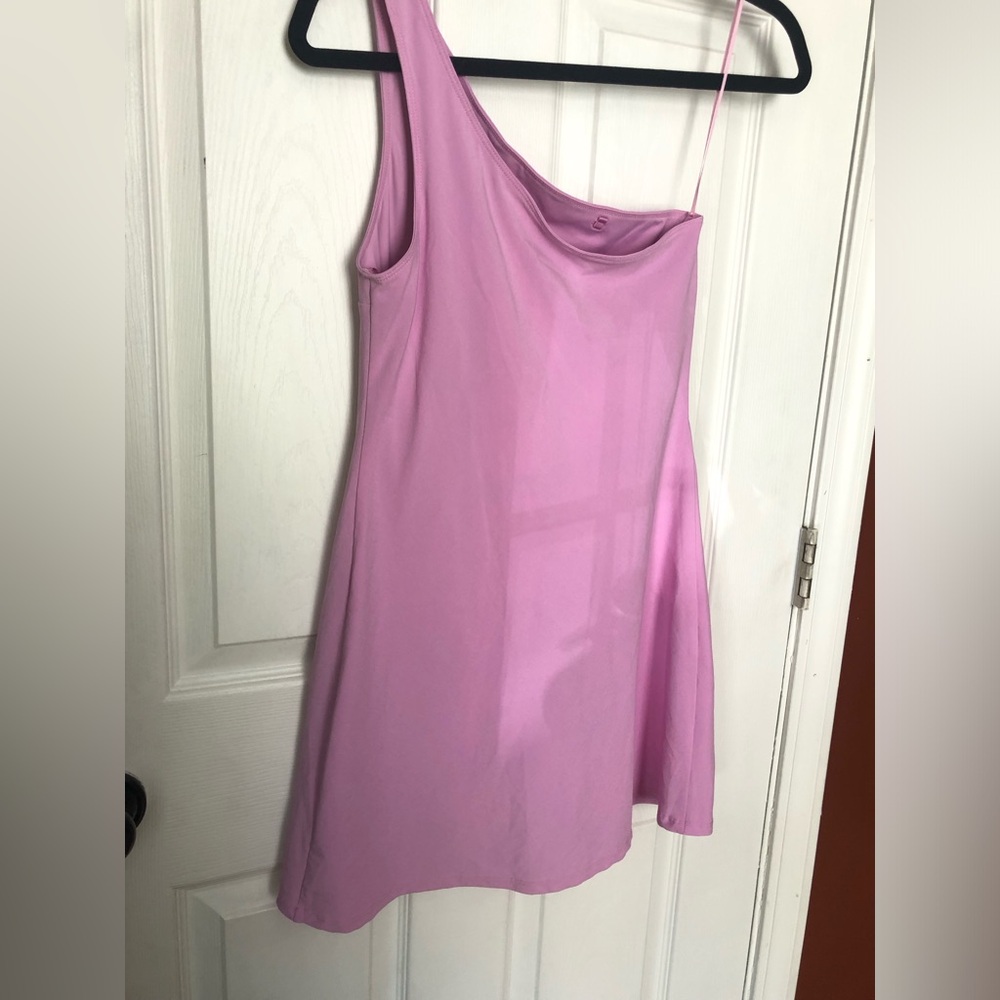 Abercrombie & Fitch One-Shoulder Traveler Lilac Mini Dress Size XS NWOT - Picture 7 of 8